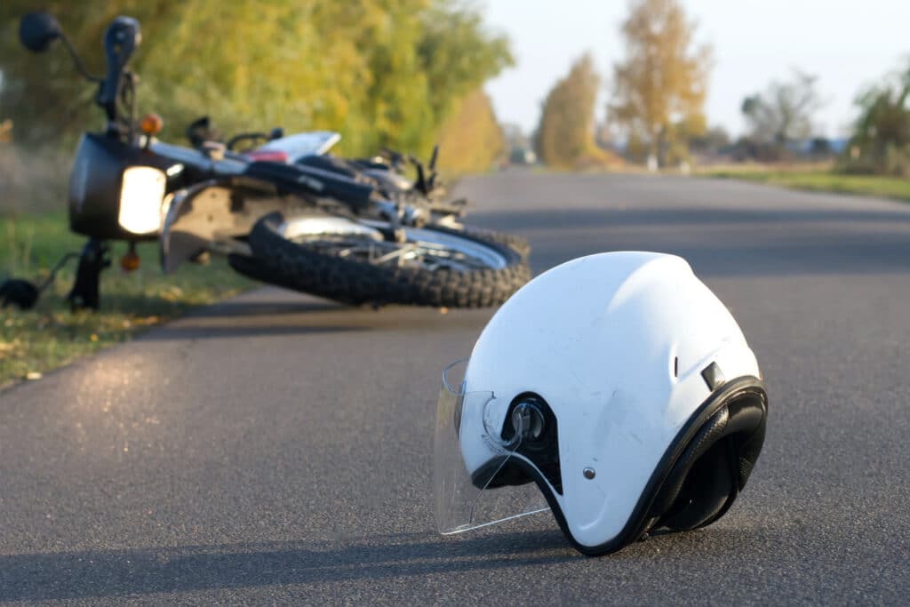no contact motorcycle accident
