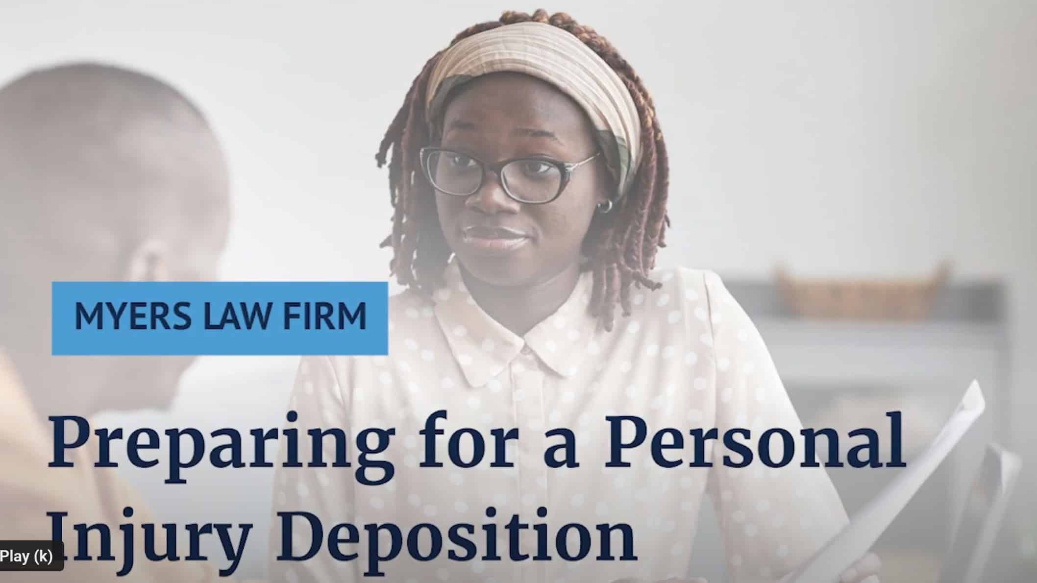 Personal Injury Deposition Video